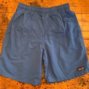Patagonia Boys Baggies shorts - 7”; youth Large; Blue - Swim & Hike with Pockets